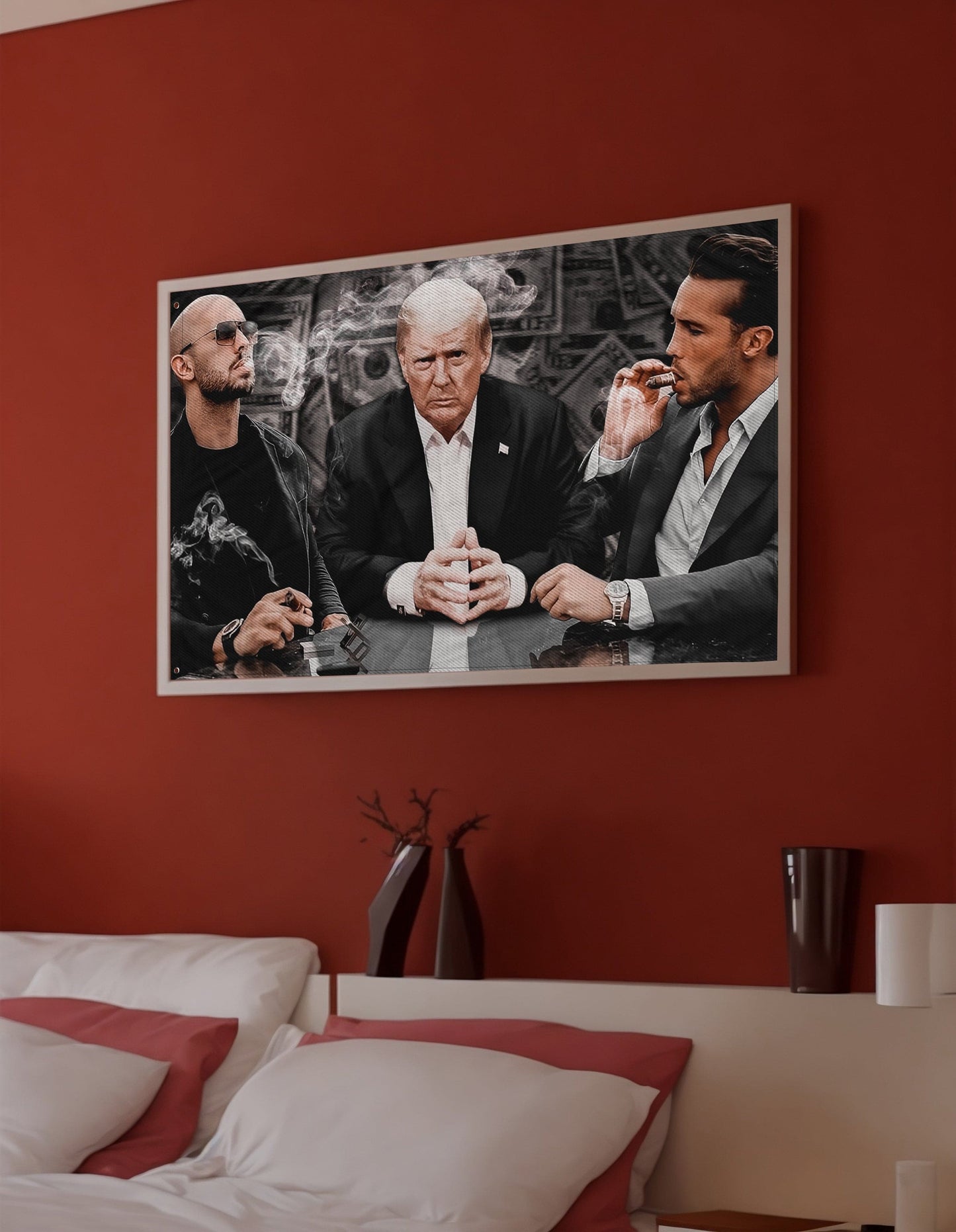 3 GOATS - Andrew Tate Flag, Donald Trump WallFlag