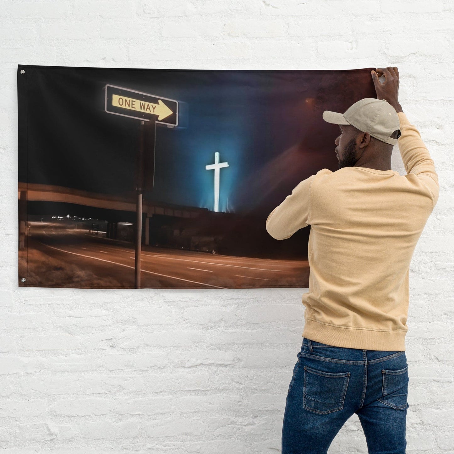 ONE WAY - JESUS CHRIST FLAG