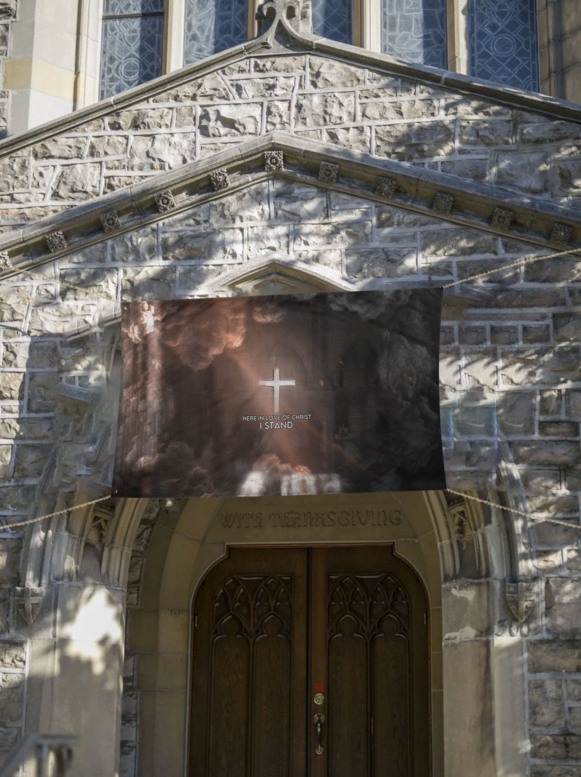 The Cross Remains (Notre-Dame) - Christ Flag