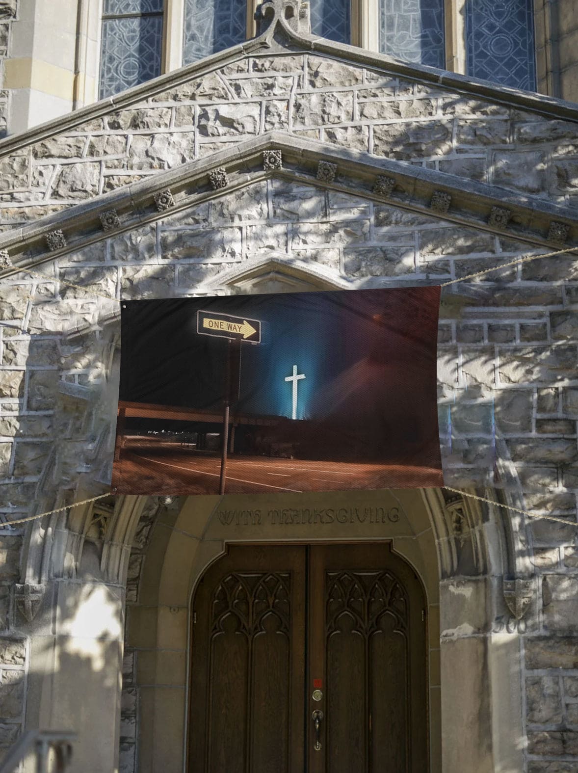 ONE WAY - JESUS CHRIST FLAG