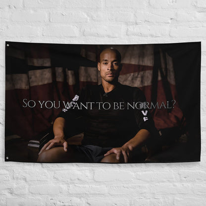 "So you want to be normal?" - David Goggins Flag