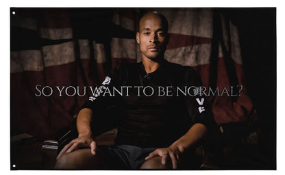 "So you want to be normal?" - David Goggins Flag