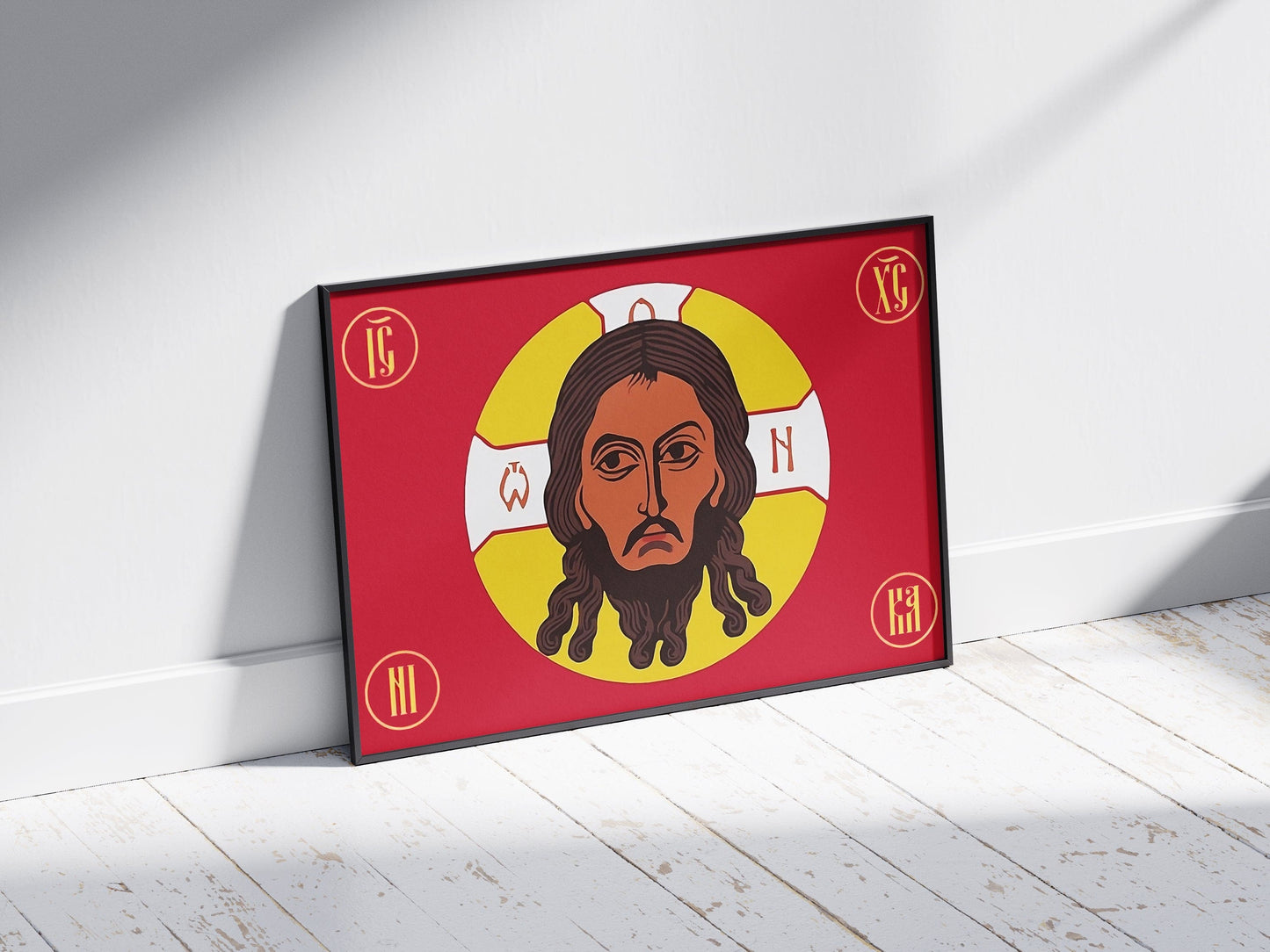 (POSTER) Holy Face of Jesus: Mandylion Poster of Edessa in Eastern Christianity