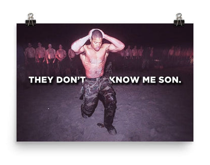 (POSTER) THEY DON'T KNOW ME SON.2 - DAVID GOGGINS