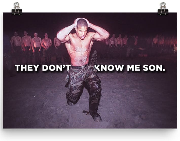 (POSTER) THEY DON'T KNOW ME SON.2 - DAVID GOGGINS