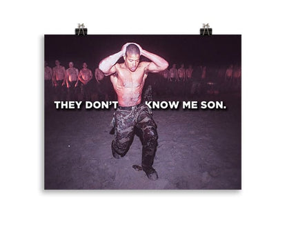 (POSTER) THEY DON'T KNOW ME SON.2 - DAVID GOGGINS