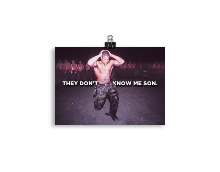 (POSTER) THEY DON'T KNOW ME SON.2 - DAVID GOGGINS